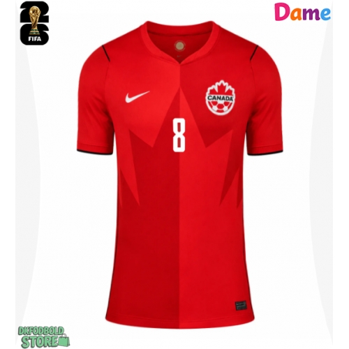 Canada Ismael Kone #8 Replika Hjemmebanetrøje Dame VM 2026 Kortærmet